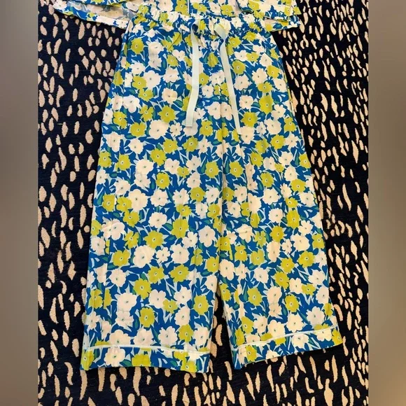 Mersea Over The Cotton Moon Pajama Set - Pop Impatiens floral - Picture 3 of 4